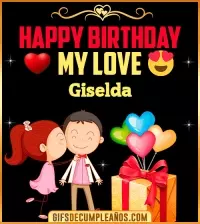 GIF Happy Birthday Love Kiss gif Giselda